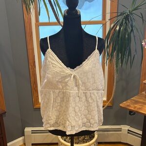 No Boundaries White Lace Camisole